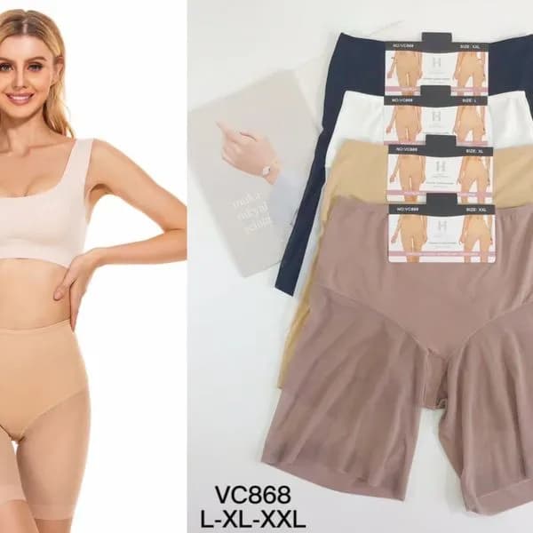 Majtki damskie model VC686 L-XL-XXL, 4 szt. granat/beż