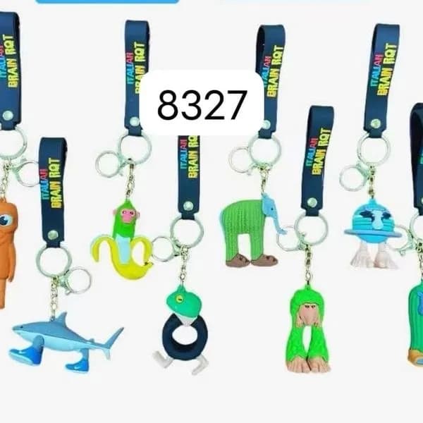 Brelok Brainrot Silikonowe Figurki Mix Wzorów 24szt