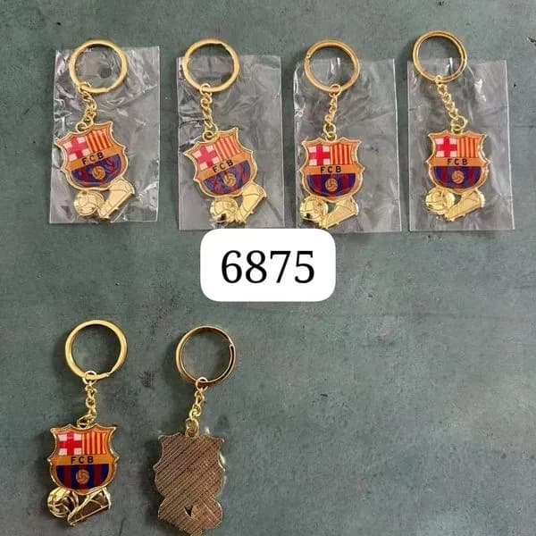 Brelok Metalowy FC Barcelona FCB Piłka i But