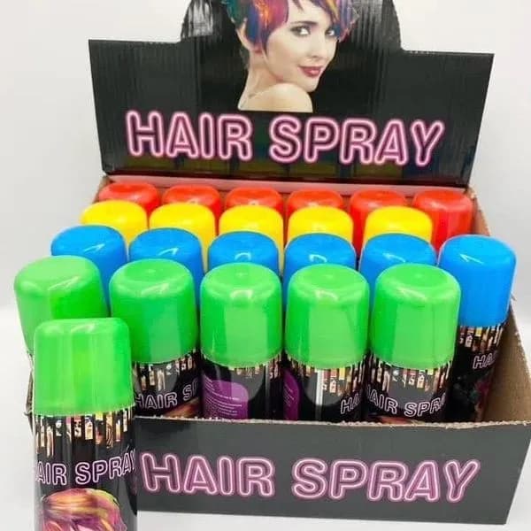 Kolorowy spray do włosów Hair Spray - zestaw 24 szt.