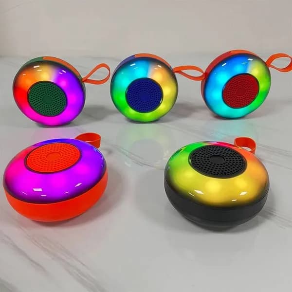 Głośnik Bluetooth przenośny z podświetleniem LED RGB Mix 12szt.