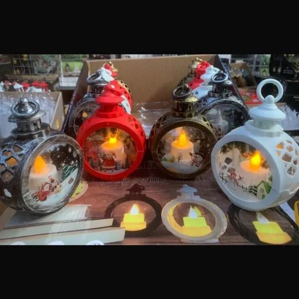 Lampki LED dekoracyjne w kształcie latarni, 4 szt