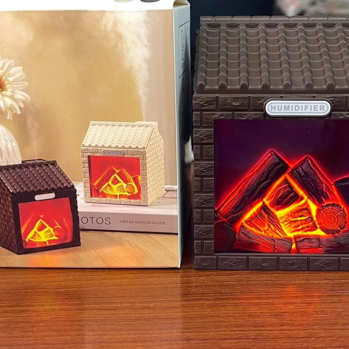 Nawilżacz Powietrza Kominek z LED 131125-152