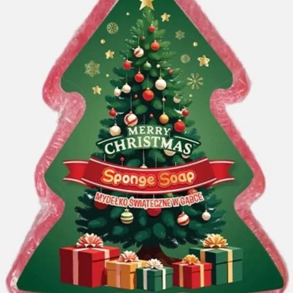 Mydło Gąbka Świąteczny Choinka Sponge Soap