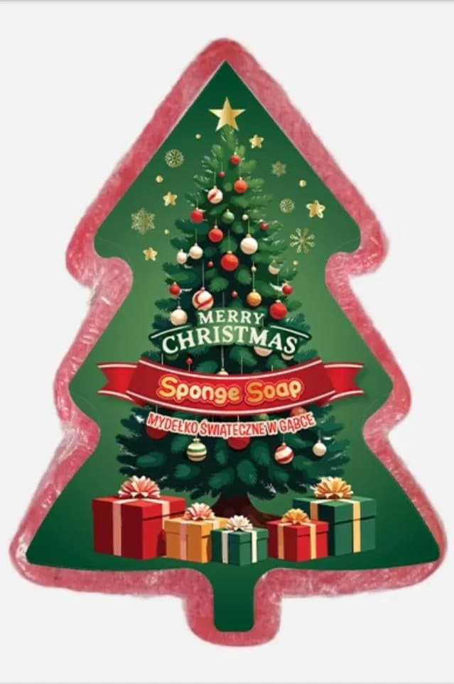 Mydło Gąbka Świąteczny Choinka Sponge Soap