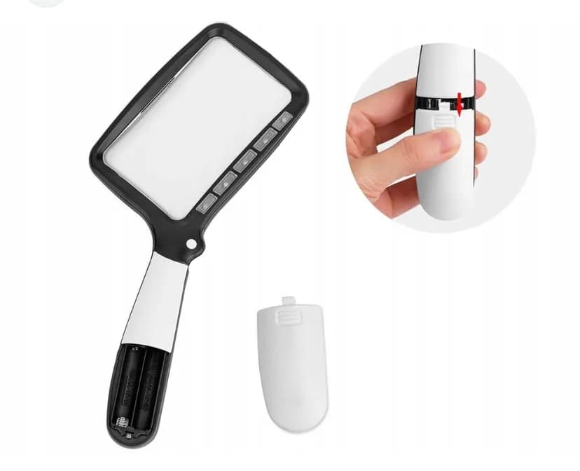 Lupa elektroniczna z podświetleniem LED, na baterie