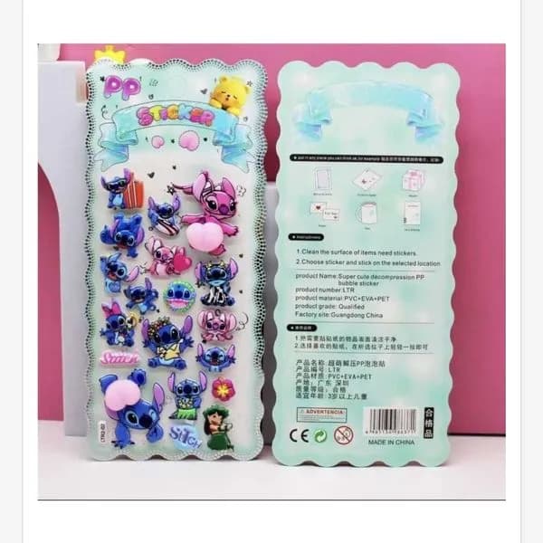 Naklejki Super Discolor Stitch Disney Lilo 12 szt/op