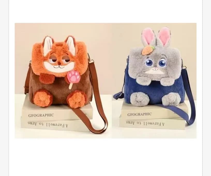 Plecak Zootopia - lis pomarańczowy i królik niebieski