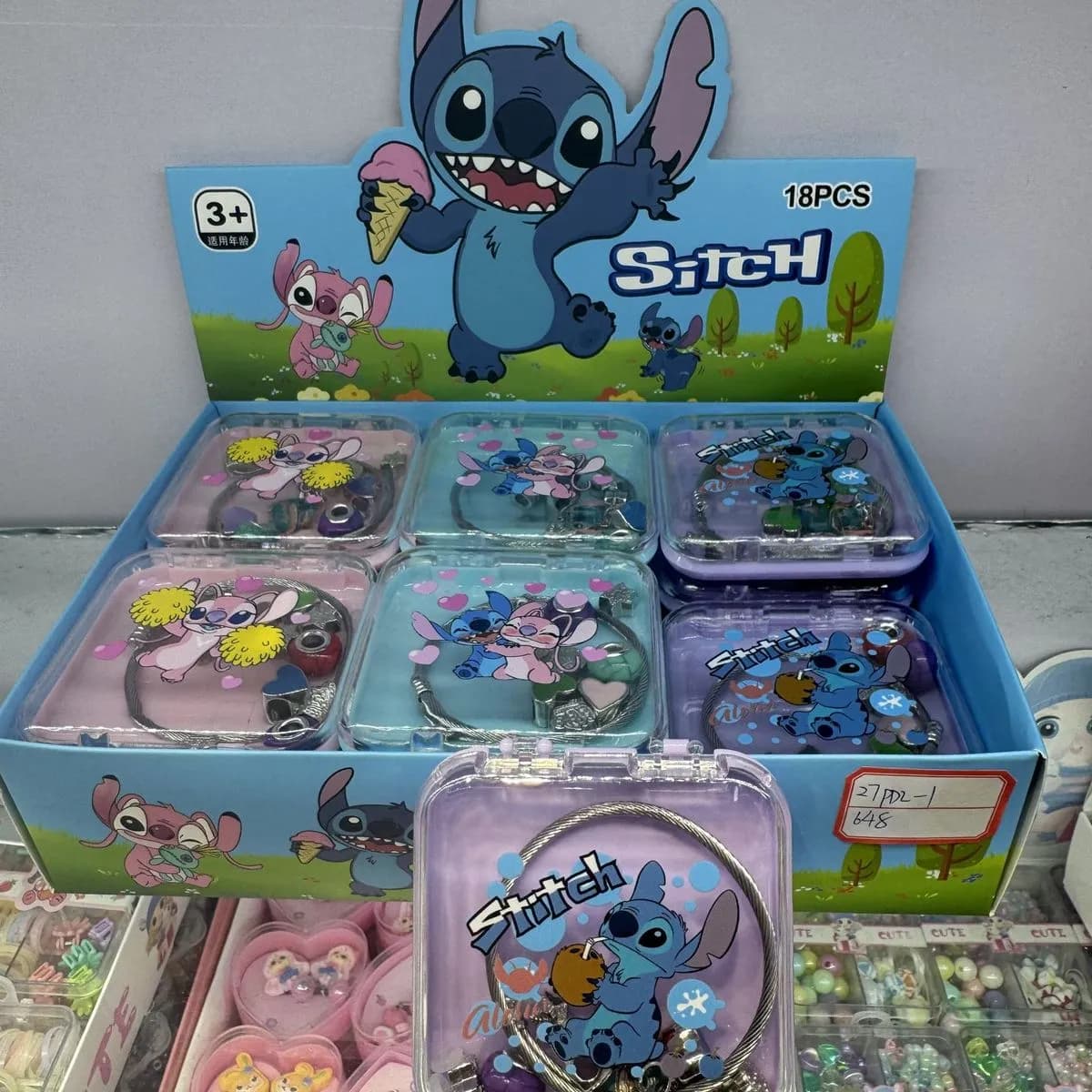 Bransoletki Stitch z Charmsami dla Dzieci, 18 szt.