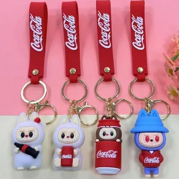 Brelok Zabawka Labubu Coca-Cola Zawieszka Silikonowa 12 szt.