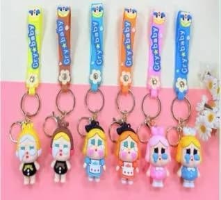 Brelok do Kluczy BabyCry - Silikonowe Figurki Mix Kolorów 12szt