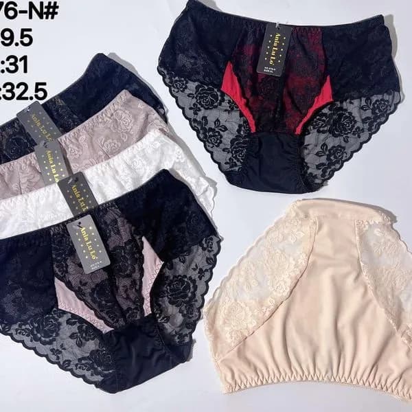 Majtki damskie koronkowe XL 29.5-32.5 cm, 6 szt