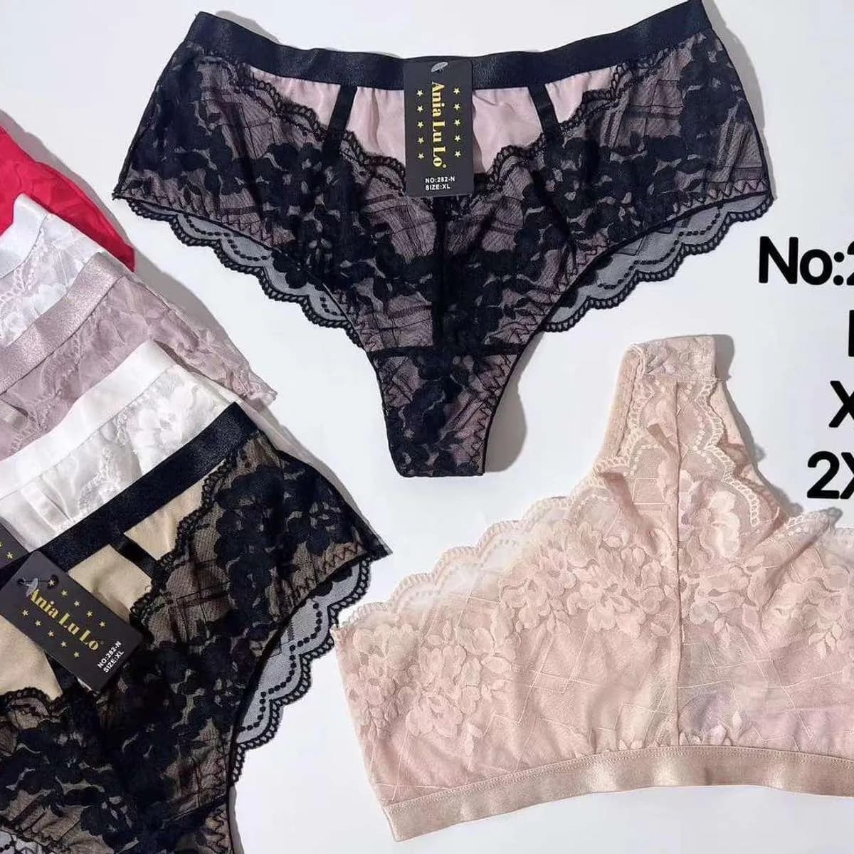 Majtki damskie koronkowe L29-XL33 No.282-N, 24 szt