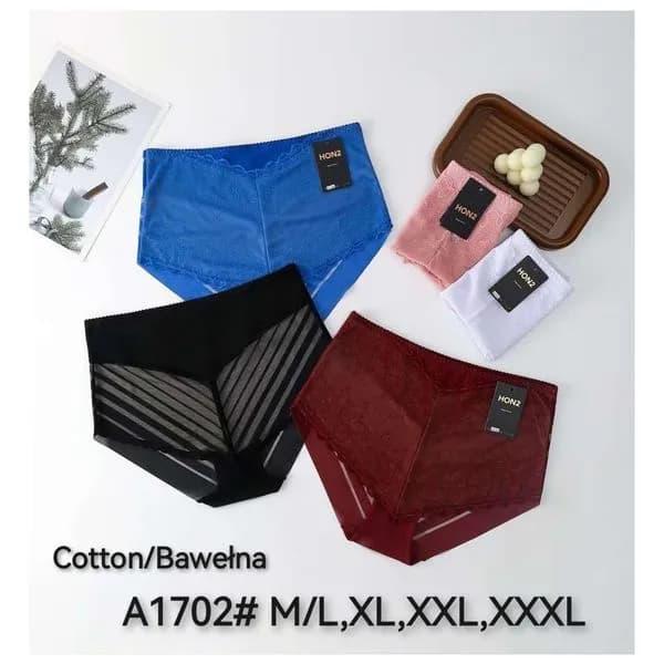 Majtki damskie HONGYU A1702 M/L XL XXL XXXXL 5 kolorów