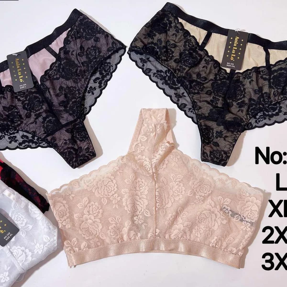 Majtki damskie koronkowe No.322 L-3XL