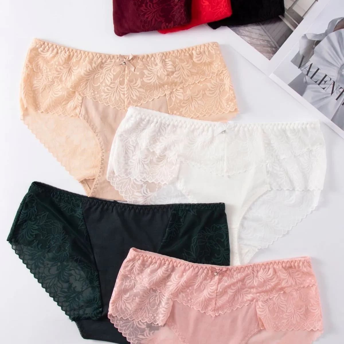 Majtki damskie Finella koronkowe L XL XXL 5 szt.