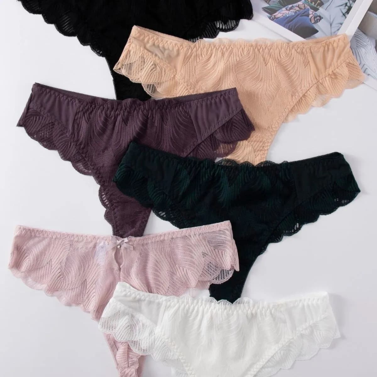 Majtki damskie Finella stringi S/M L XL 6 kolorów