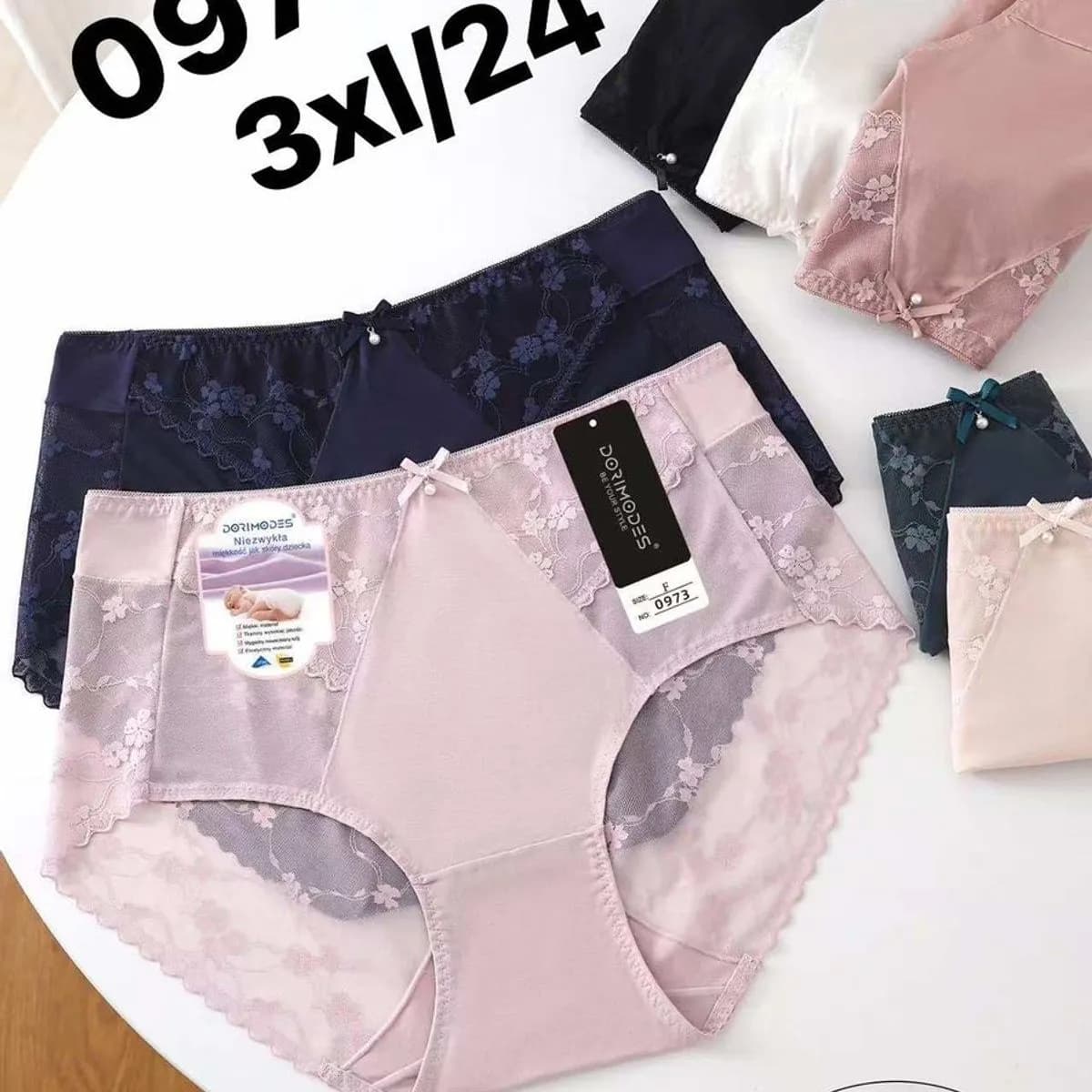 Majtki damskie DORIMODES 3XL/4XL nr 097324, 3 szt.