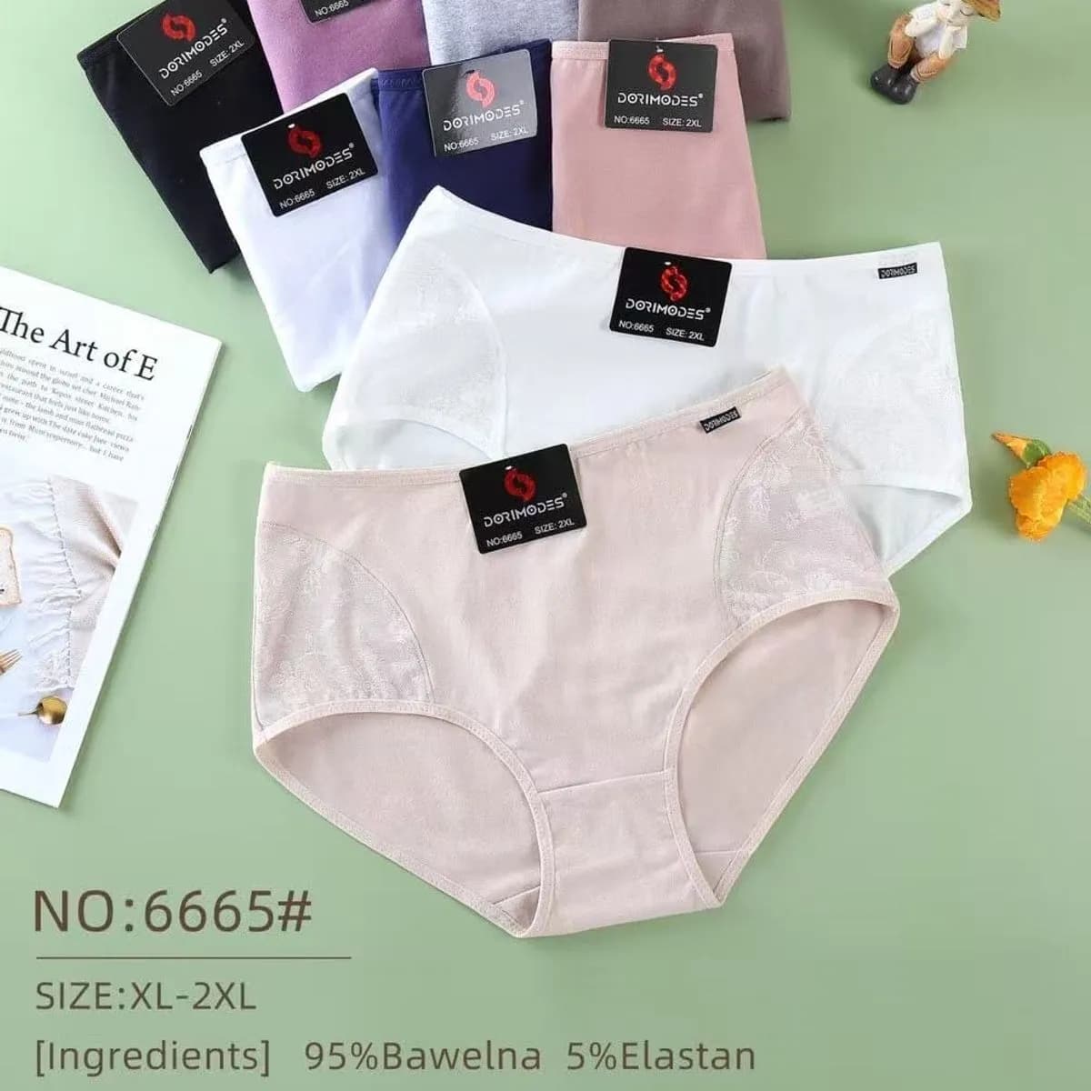 Majtki damskie XL-XXL Dormimodes 95% bawełna