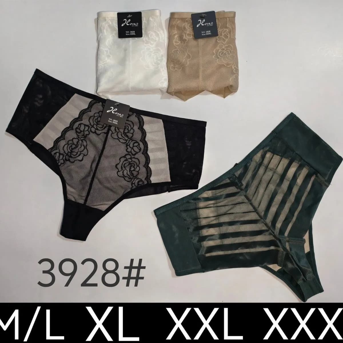 Majtki damskie koronkowe M/L XL XXL XXXL XXXXL 3928#