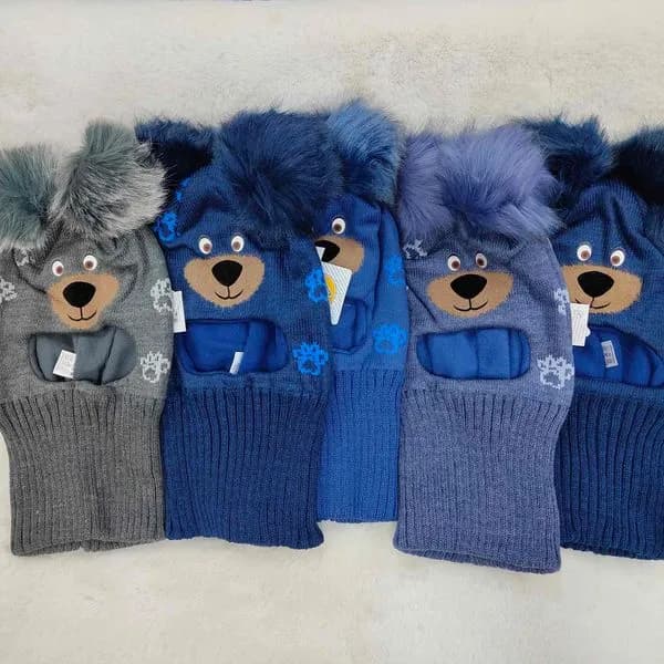 Komplet Czapki Komin dla Dzieci