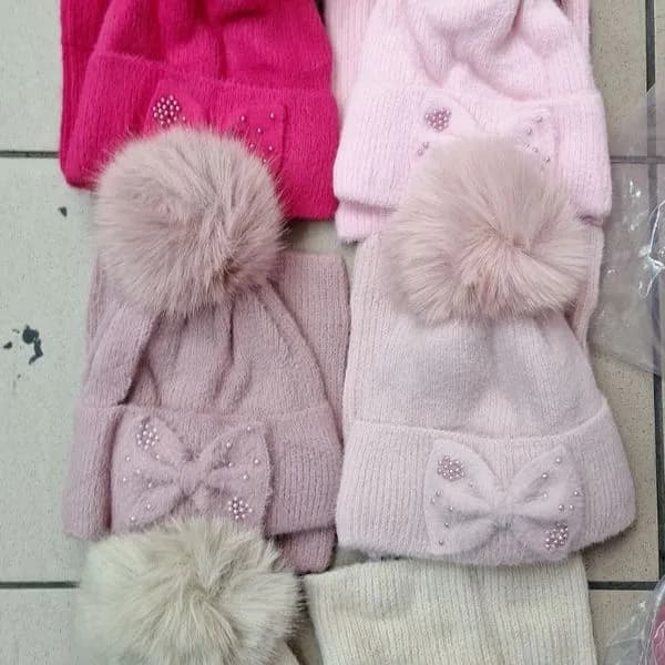 Komplet Czapki Komin dla Dzieci