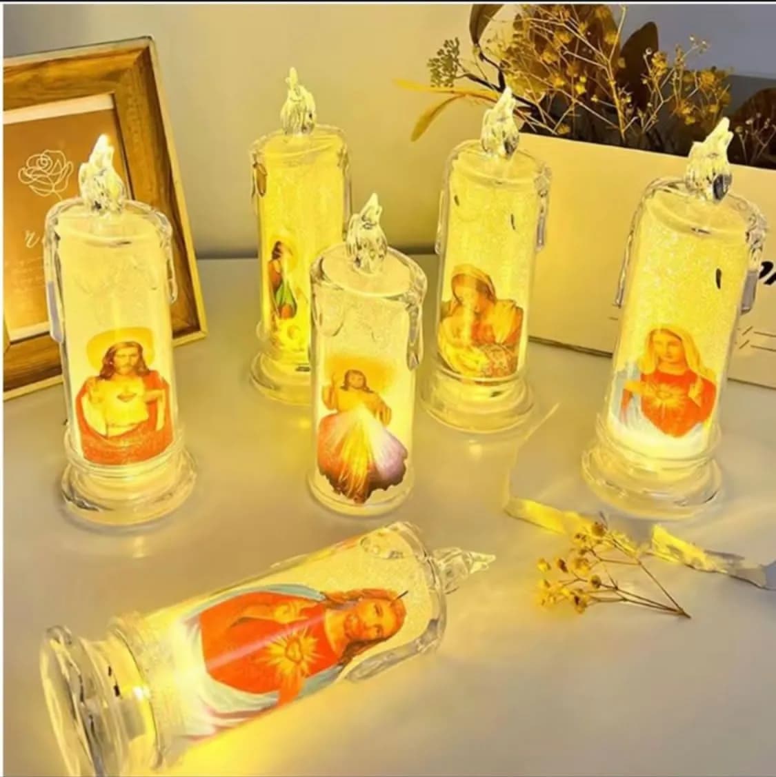 Świeca Świece 18cm baterie 2xr6