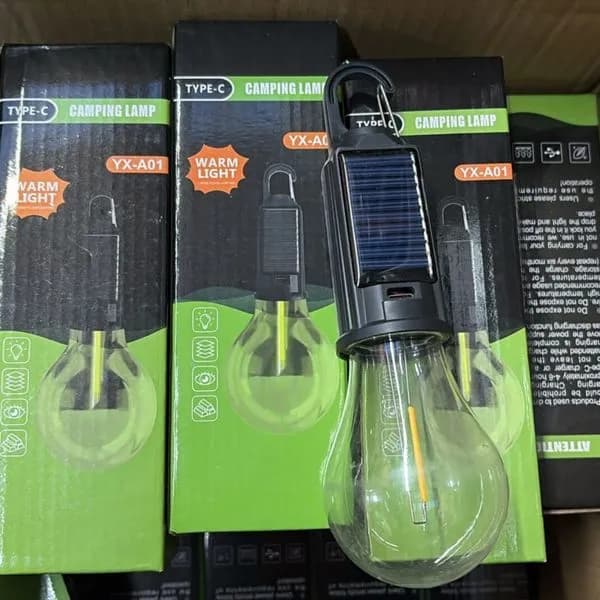 Żarówka Ładuje Solarna Kabel USB