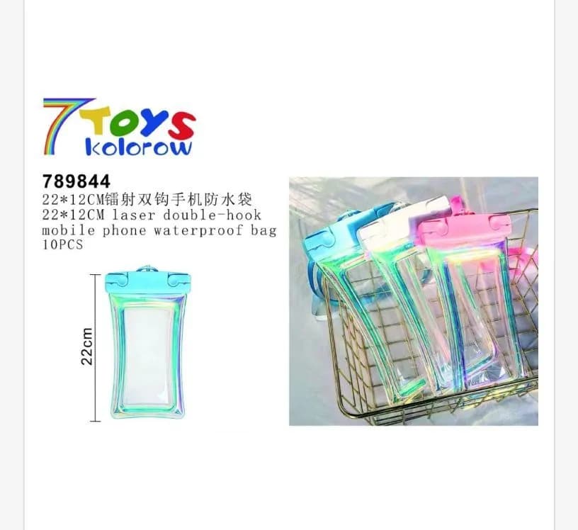 Wodoodporna torba na telefon 22x12cm laser efekt