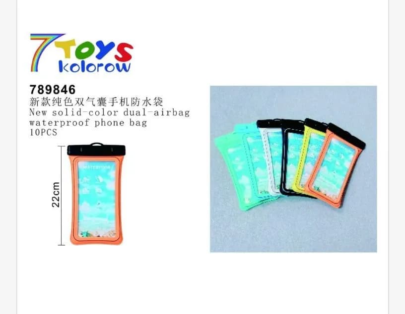 Wodoodporna torba na telefon 10x22 cm, 10 szt