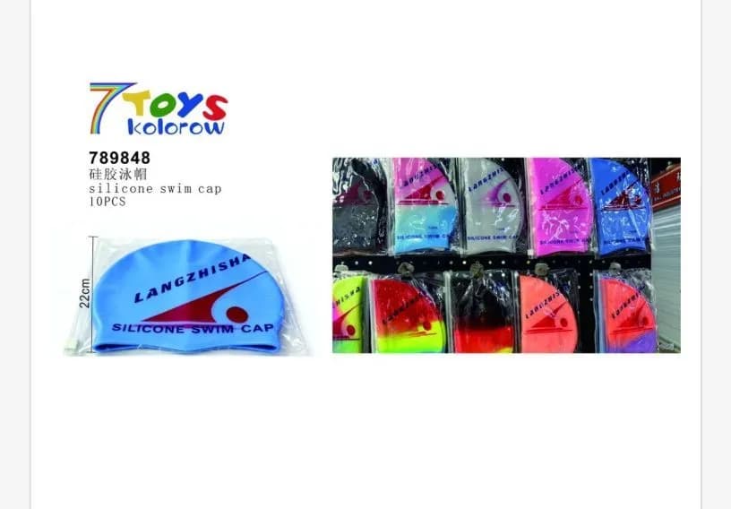 Czepek silikonowy do pływania Langzhisha 10 szt