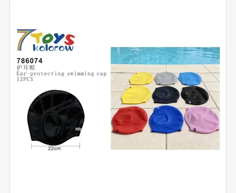 Czepek silikonowy do pływania Ear-protecting 22cm
