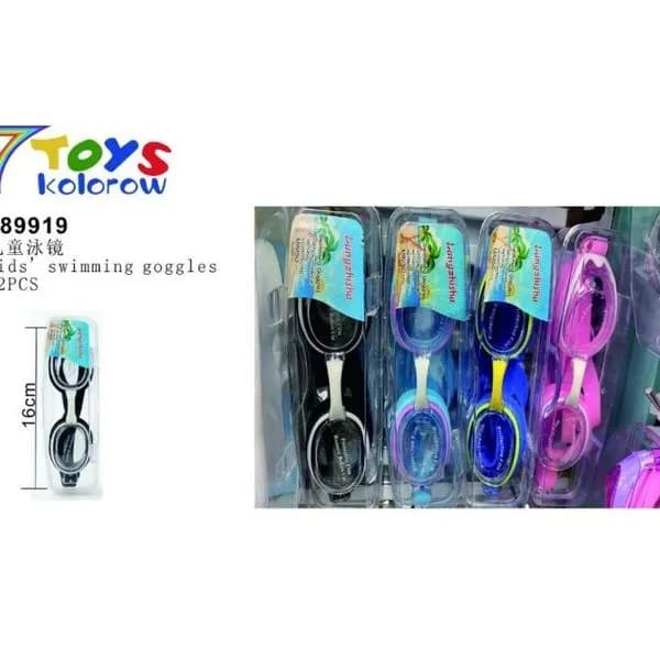 Okulary pływackie dla dzieci 7TOYS kolorowe 16cm