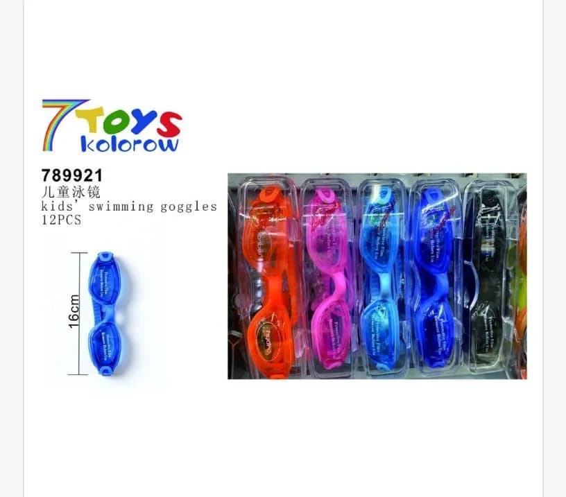 Okulary pływackie dla dzieci 16cm 12 szt