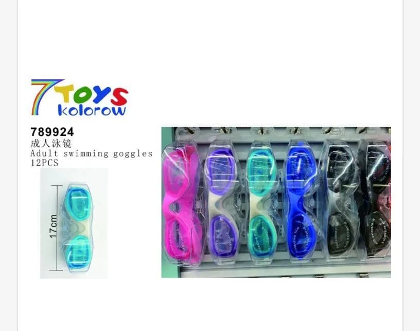 Okulary pływackie dla dorosłych 12 szt