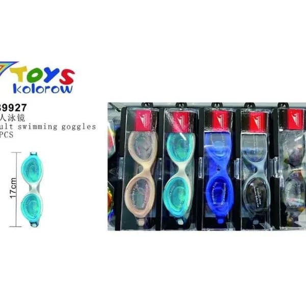 Okulary pływackie dla dorosłych 7 Toys kolorowe 12 szt