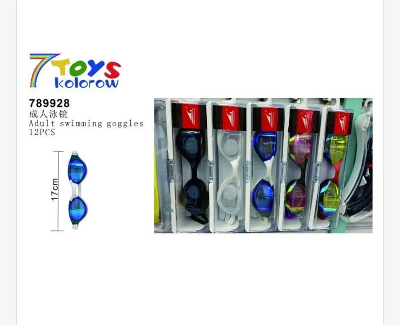 Okulary pływackie dla dorosłych 12 szt. 789628