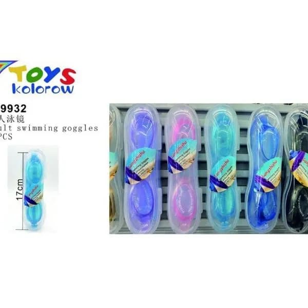 Okulary pływackie dla dorosłych 789 kolorów 12 szt