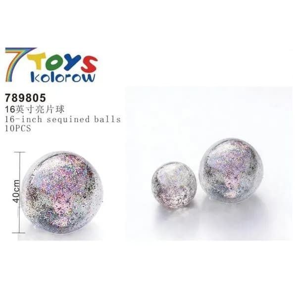 Piłki plażowe brokatowe 40 cm 16 cali 10 szt