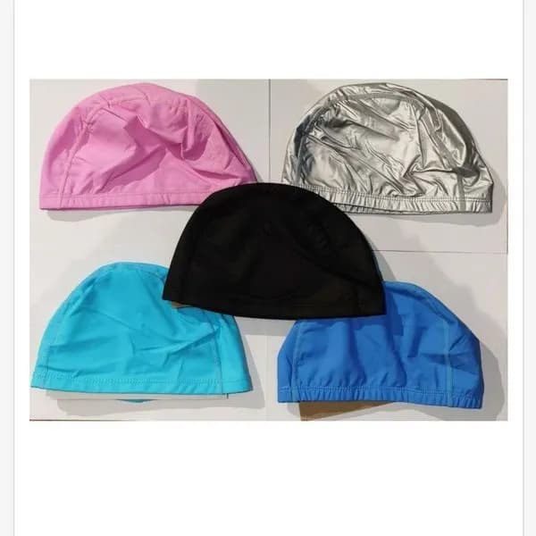 Czepek Silikonowy do Pływania, zestaw 5 kolorów