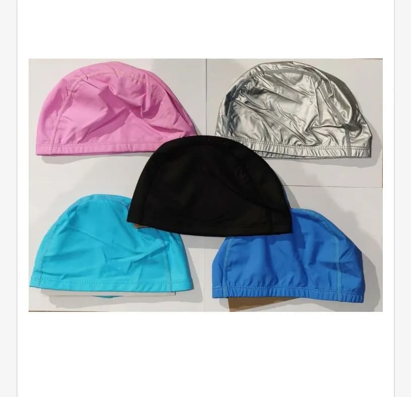 Czepek Silikonowy do Pływania, zestaw 5 kolorów