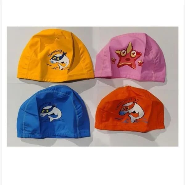 Czepek silikonowy do pływania dziecięcy wzorzysty