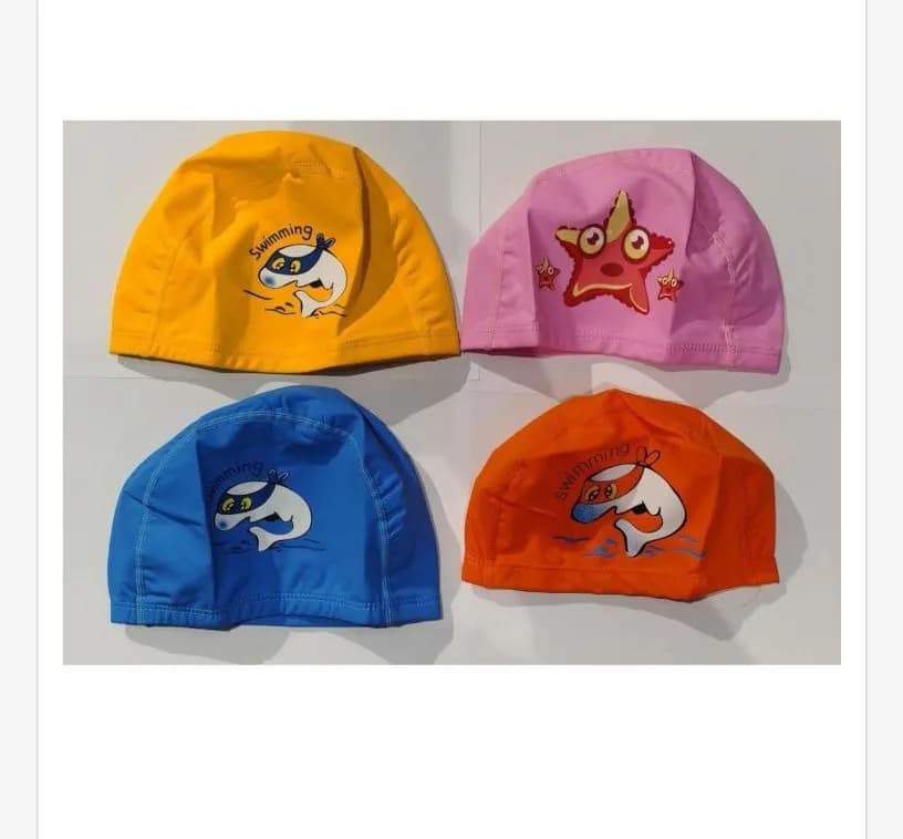 Czepek silikonowy do pływania dziecięcy wzorzysty