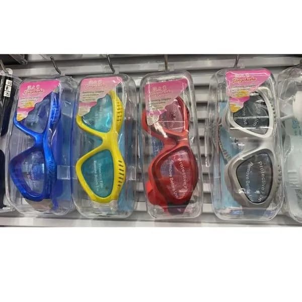 Okulary pływackie w 4 kolorach, zestaw 12 szt