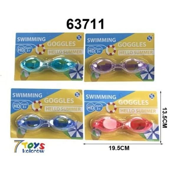 Okulary pływackie Swimming Goggles HD 63711, 19,5x13,5 cm