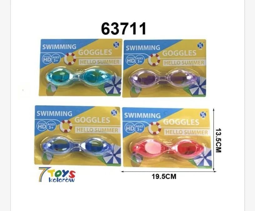 Okulary pływackie Swimming Goggles HD 63711, 19,5x13,5 cm