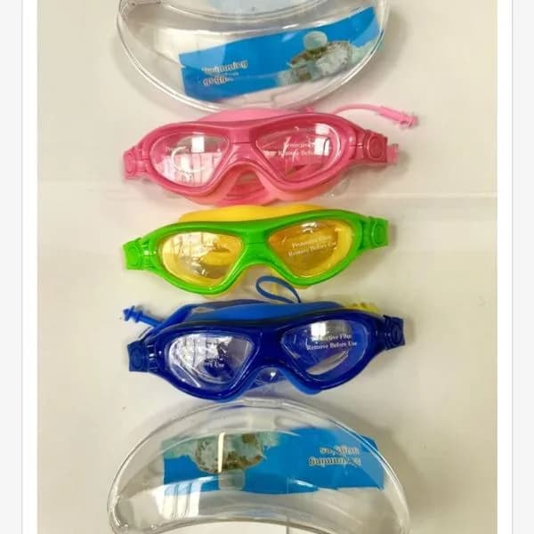 Okulary pływackie dla dzieci zestaw 4 kolorów