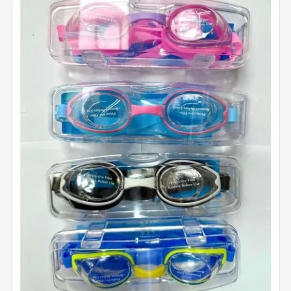 Okulary pływackie w 4 kolorach, zestaw 12 szt