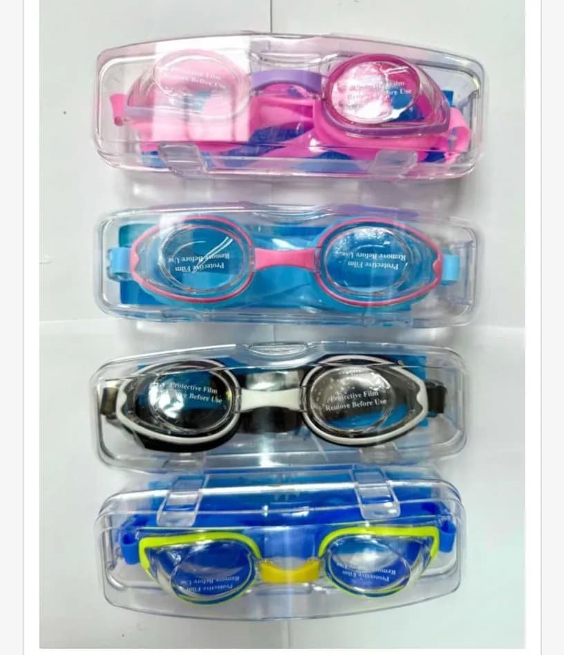 Okulary pływackie w 4 kolorach, zestaw 12 szt