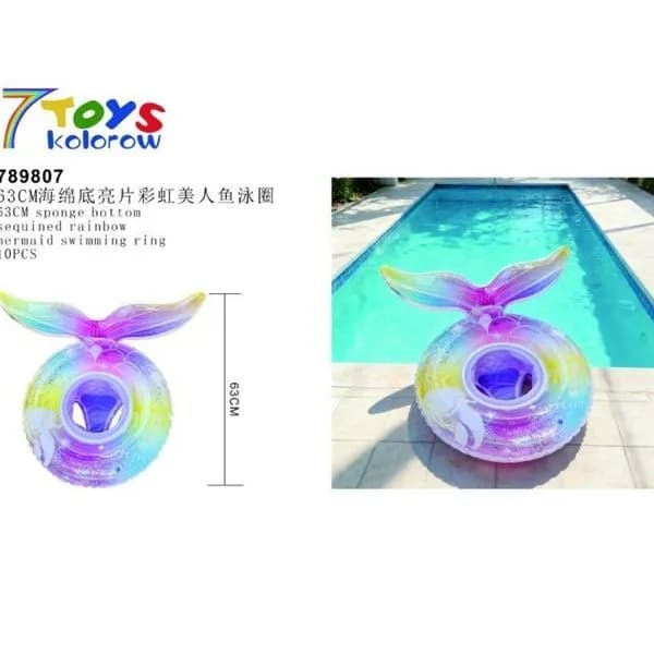 Dmuchany Pierścień Pływający Syrenka 63cm